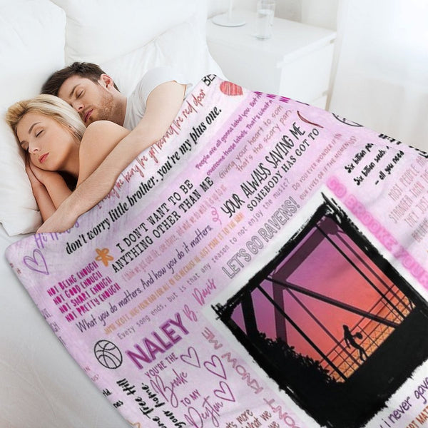 One Tree Hill Quotes Collage – Iconic TV Show Moments Design All-season Throw Blanket