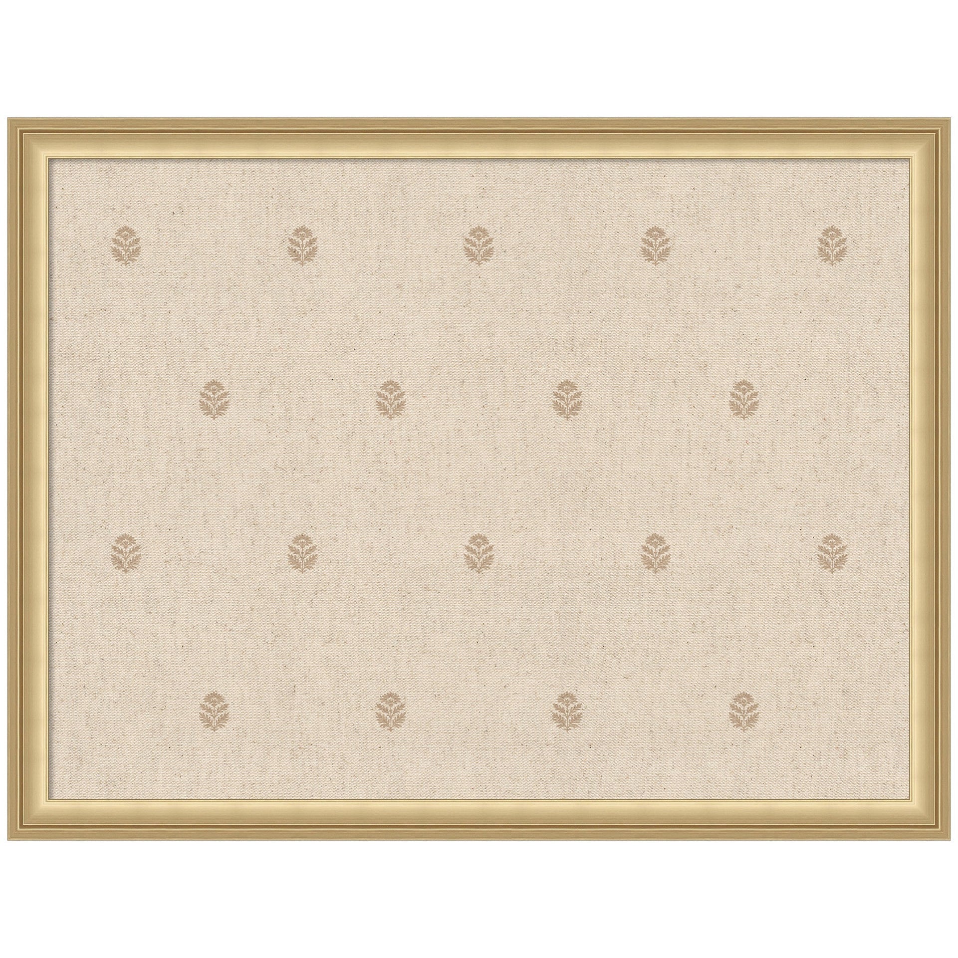 Pinboard Beige Botanical Block Print