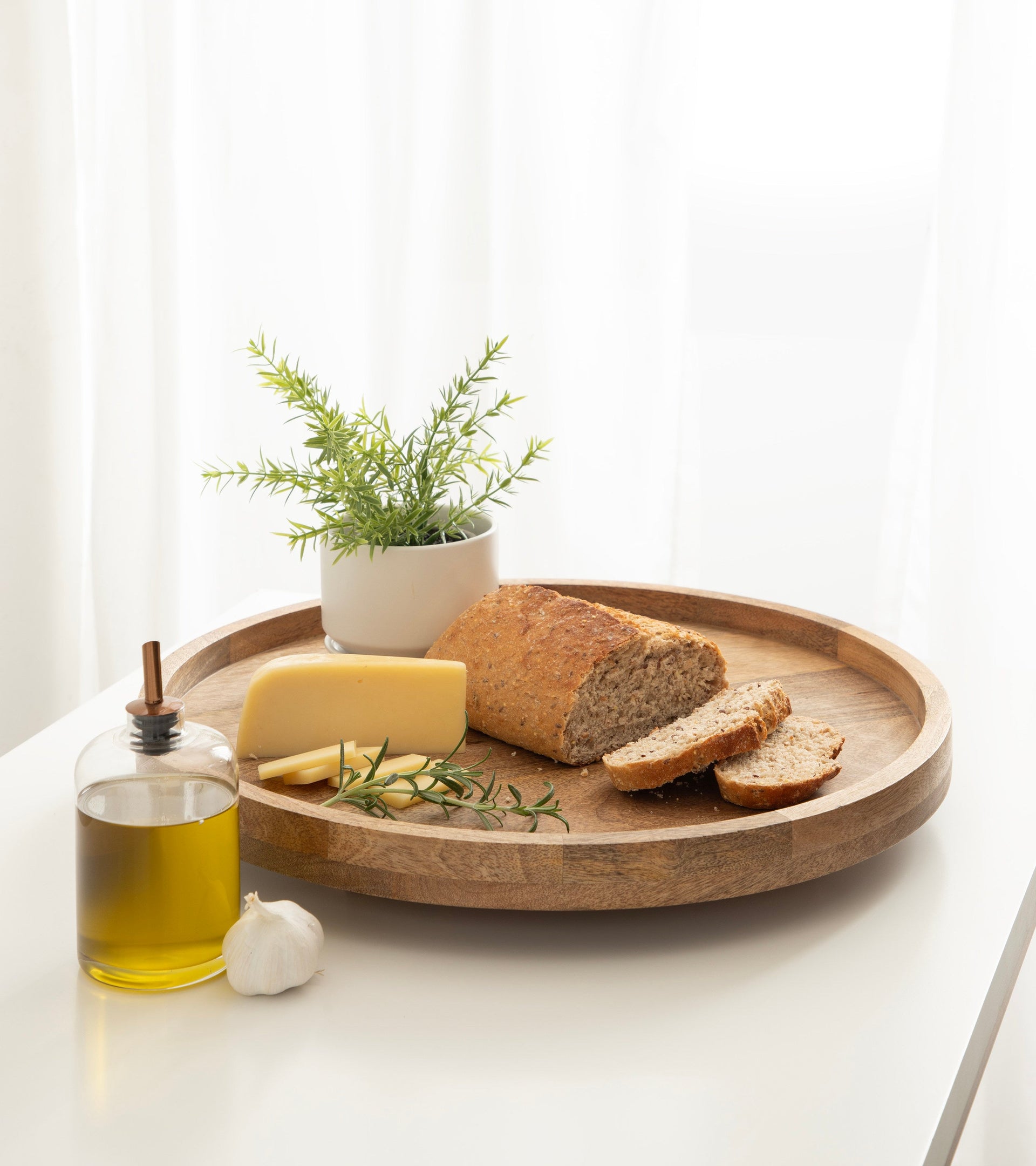 Halsey Round Lazy Susan Tray