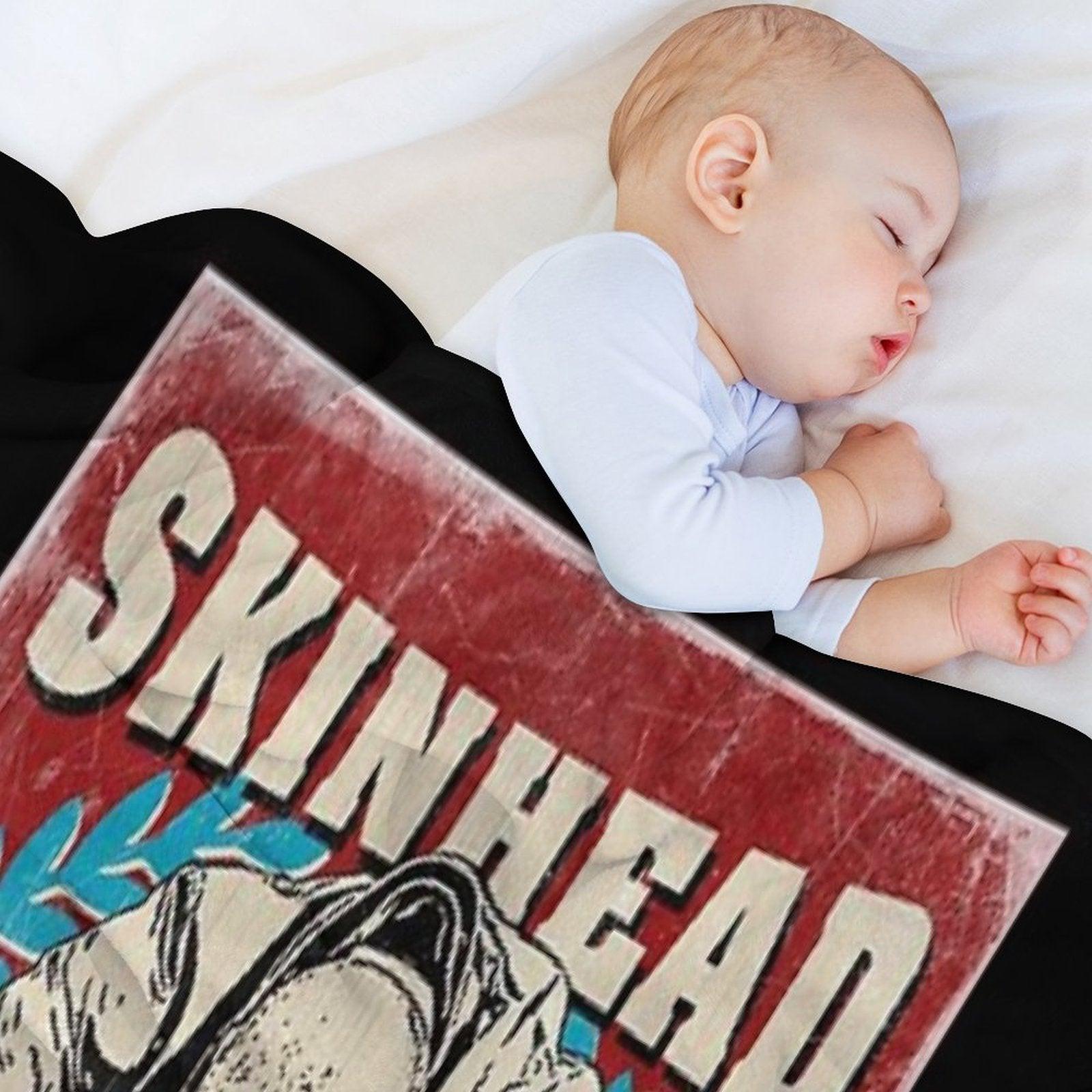 Skinhead And Proud Throw Blanket