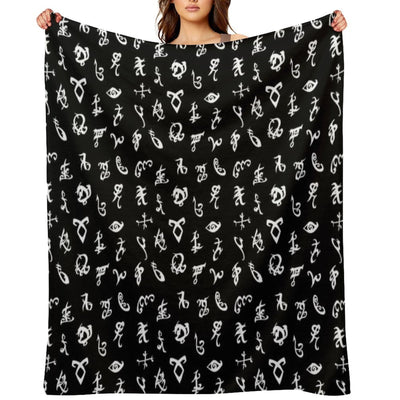 Shadowhunters, Shadowhunters Runes, Mortal Instruments Eco-conscious Throw Blanket