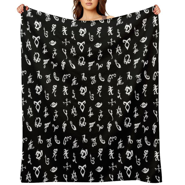 Shadowhunters, Shadowhunters Runes, Mortal Instruments Eco-conscious Throw Blanket