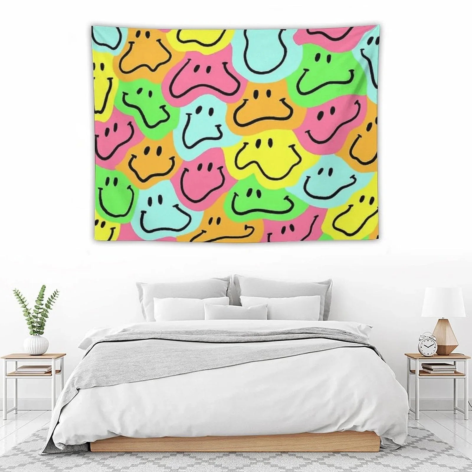 Smiley Face Pattern Tapestry