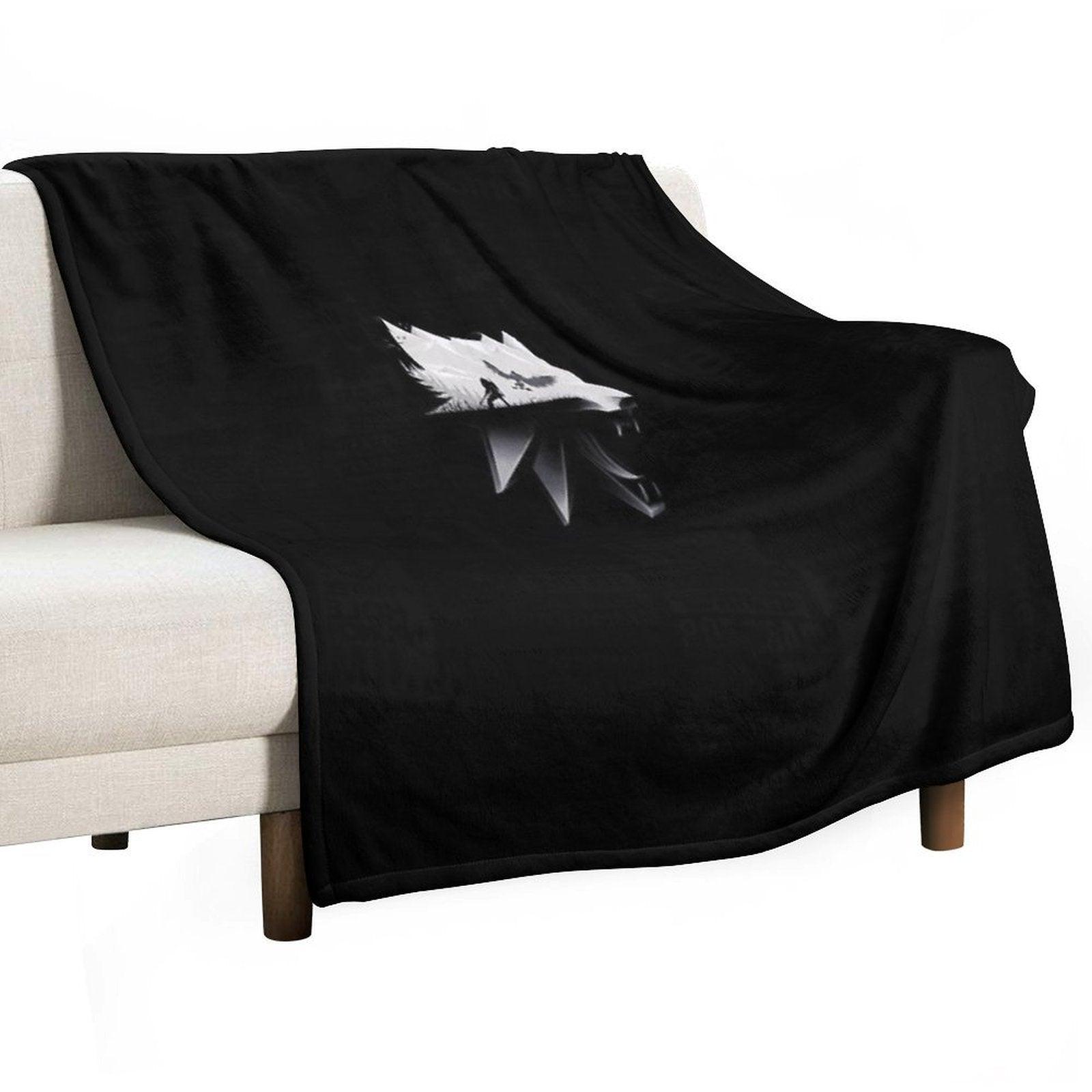 The White Wolf Throw Blanket