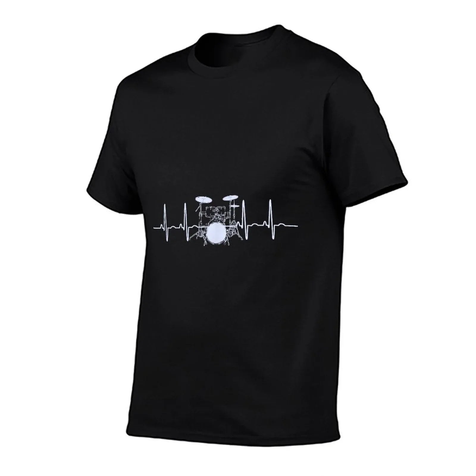 Drum Heartbeat Lifeline Music Lover Gift Drummer T-Shirt