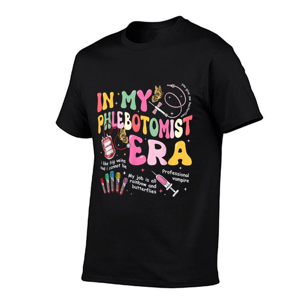 Groovy In My Phlebotomist Era Phlebotomy Tech Phleb Nurse T-Shirt