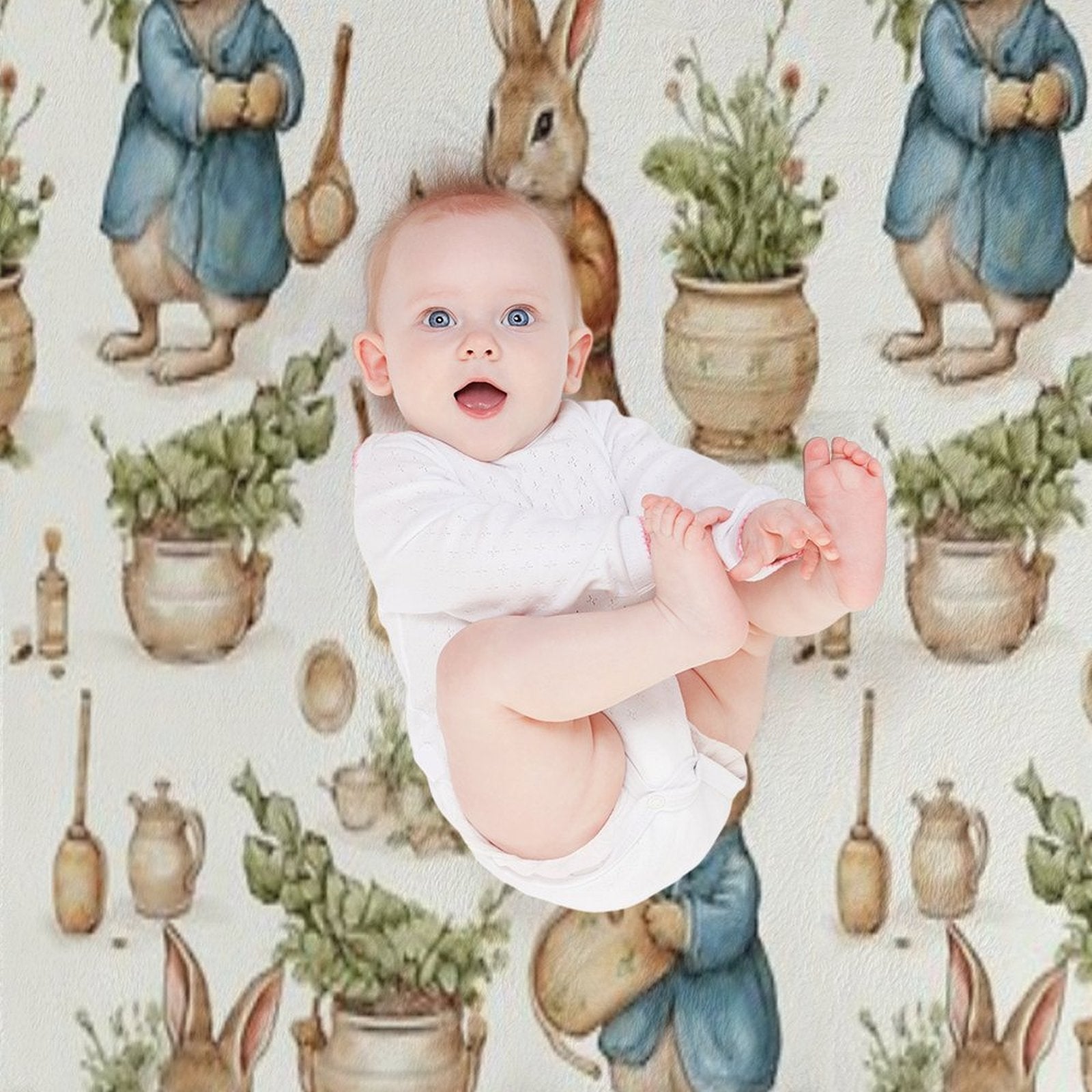 Peter Rabbit Watercolour Lightweight Throw Blanket