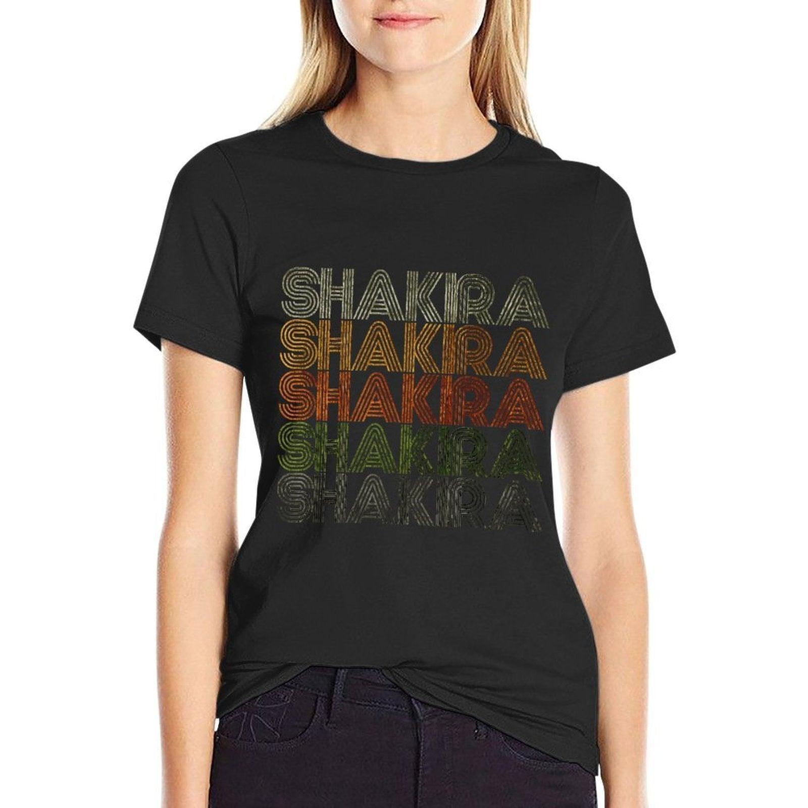 Love Heart Shakira GrungeVintage Style Black Shakira  Breathable T-Shirt
