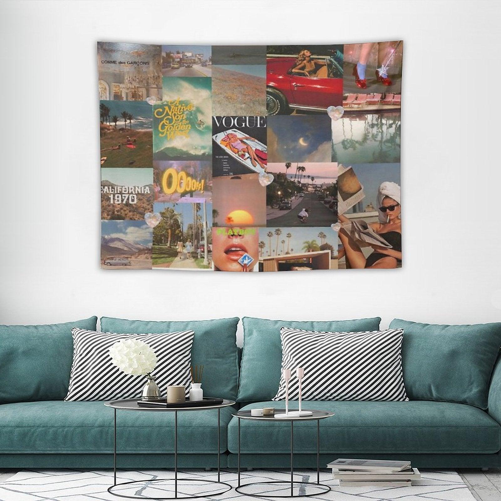 Summer Dream Collage Tapestry