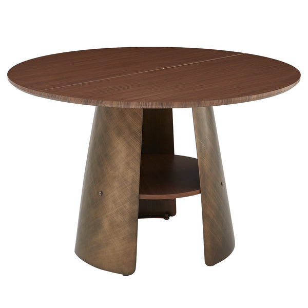 47.25 Inch  Retro Style Round Dining Table