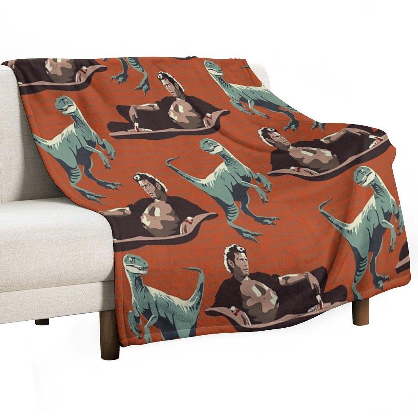 Jurassic Geniuses Throw Blanket