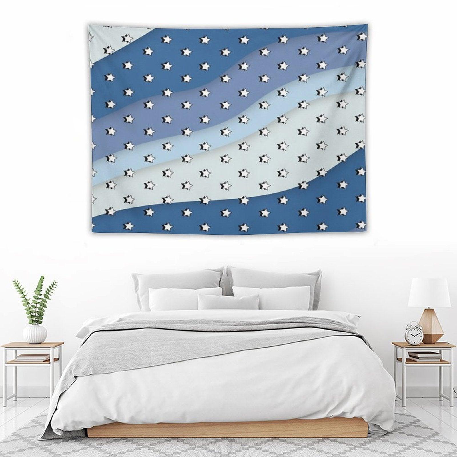 Blue Waves VSCO Stars Tapestry