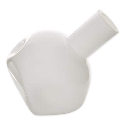 WHITE ABSTRACT VASE