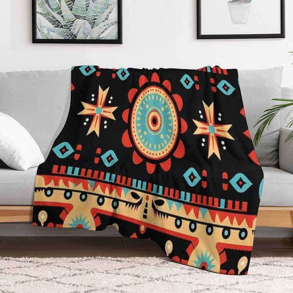 Indigenous Cherokee Nation Pattern Travel-friendly Throw Blanket