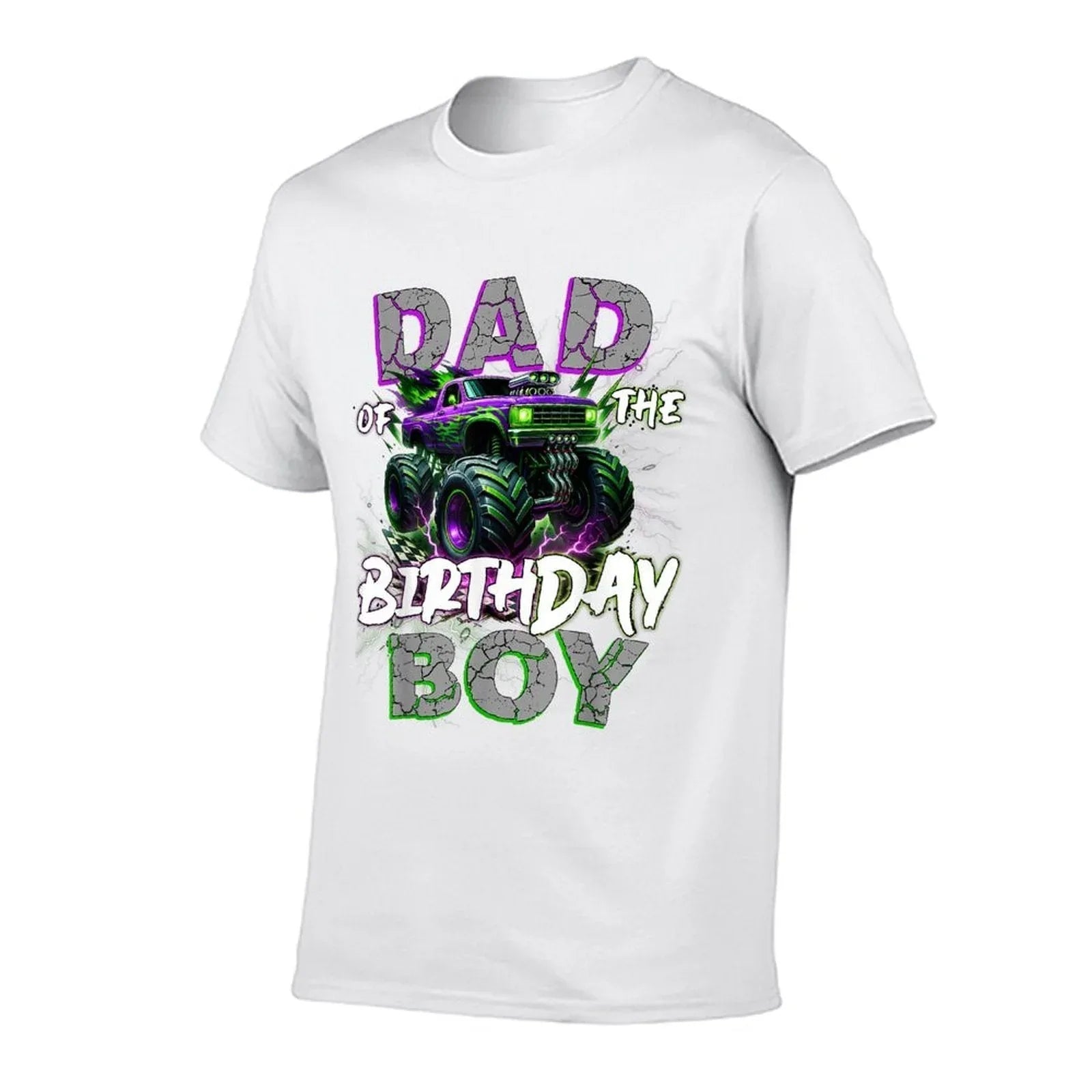 Dad Of The Birthday Monster Truck Family Matching Party  Wrinkle-resistant T-Shirt