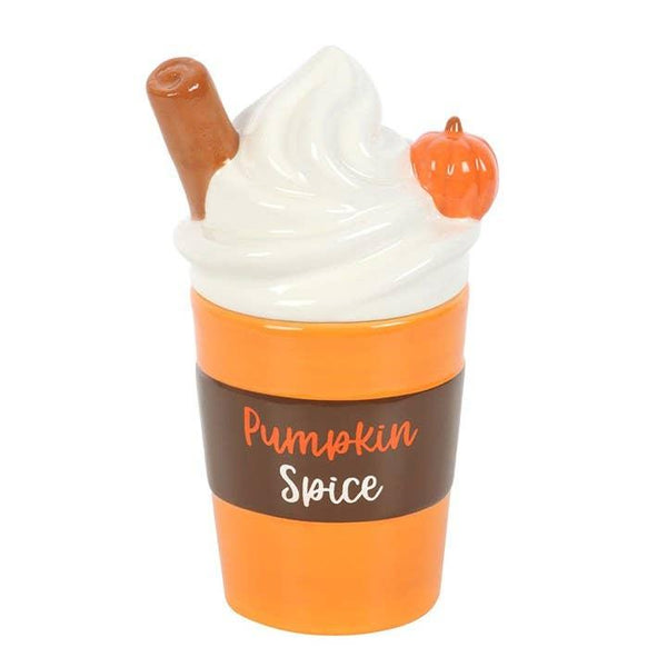 Fall Pumpkin Spice Latte Lidded Oil Burner and Wax Warmer