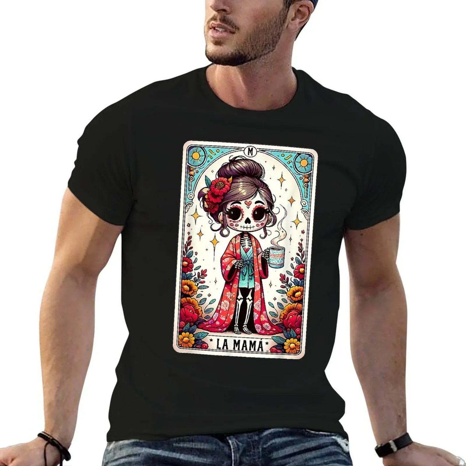 La Mamá Tarot Card Funny Mexican Mom Spanish Mothers Day T-Shirt