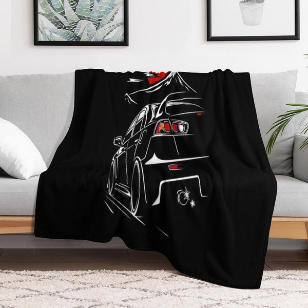 Mitsubishi Lancer Evo X Compact Throw Blanket