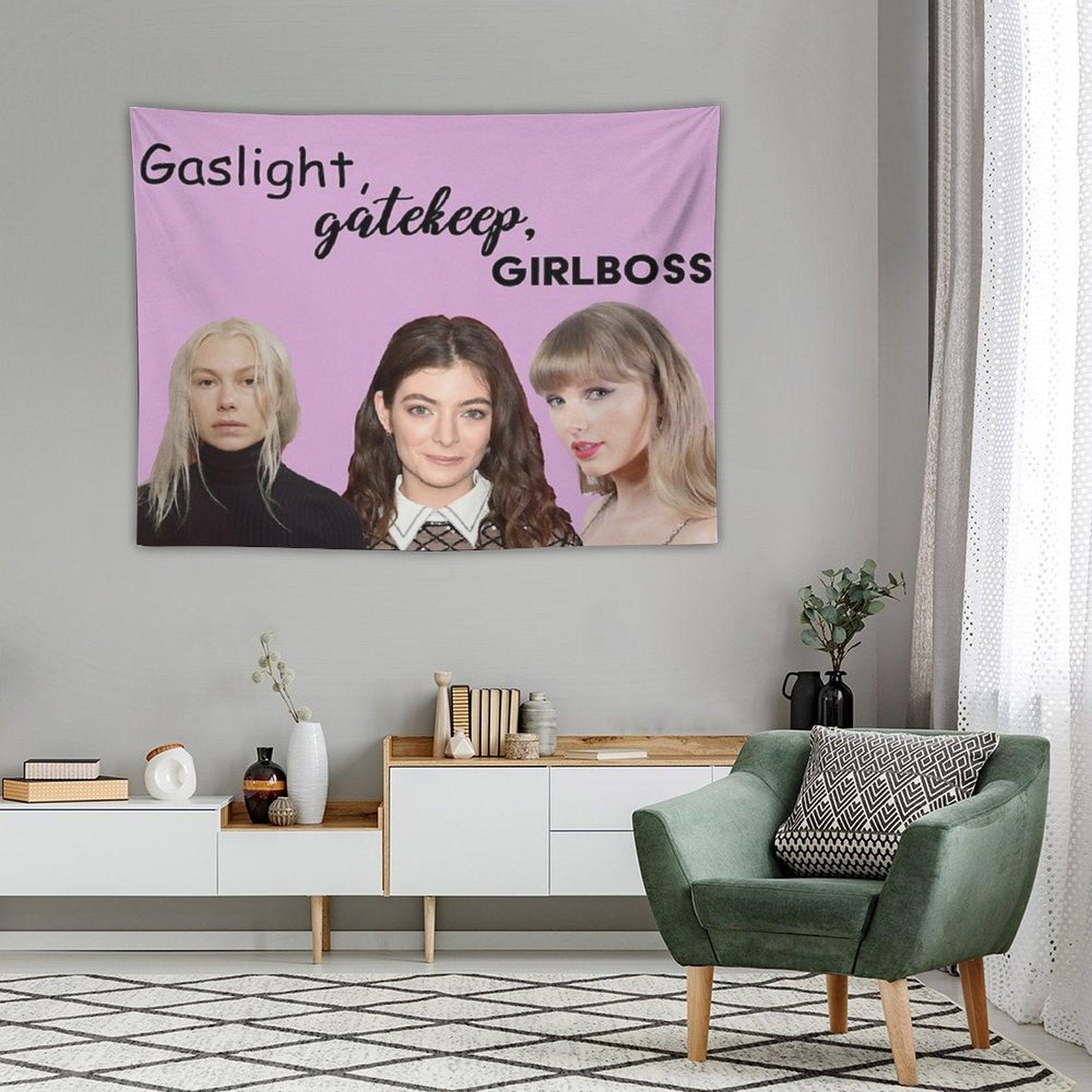 Gaslight Gatekeep Girl Boss Tapestry