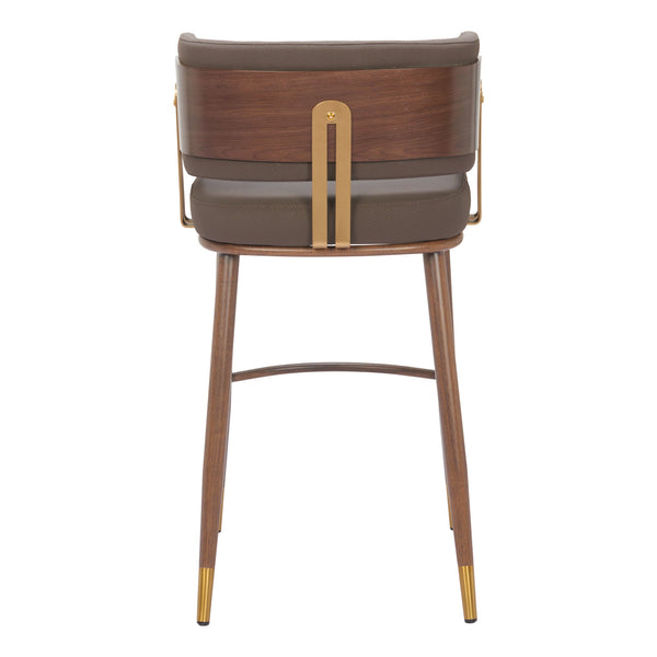 Brew Barstool Brown & Walnut