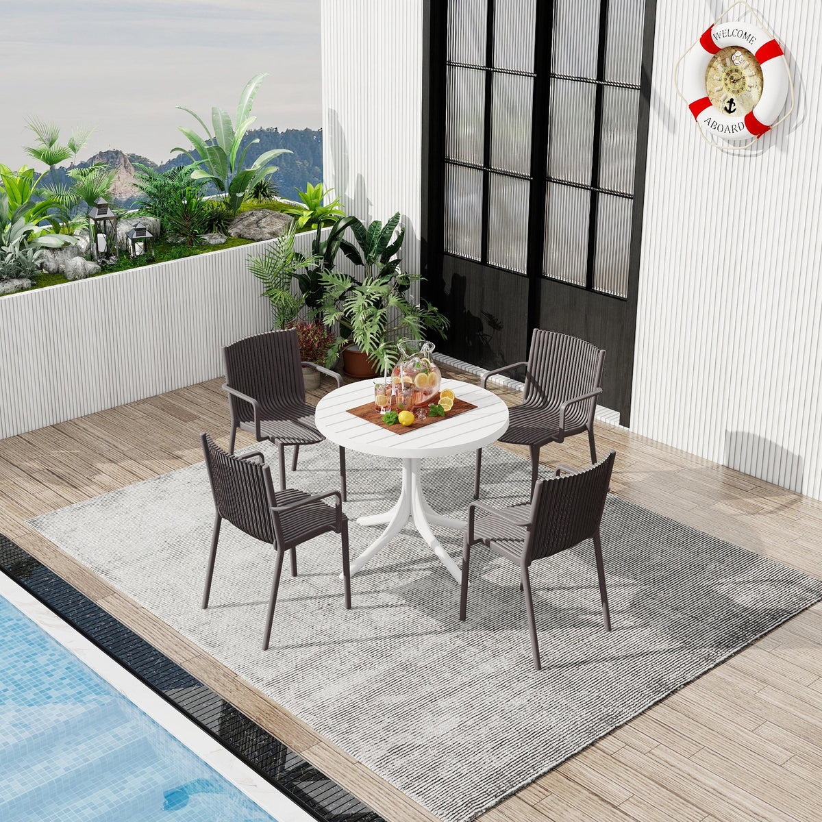 Summer 4pcs Warm Patio Furniture Set