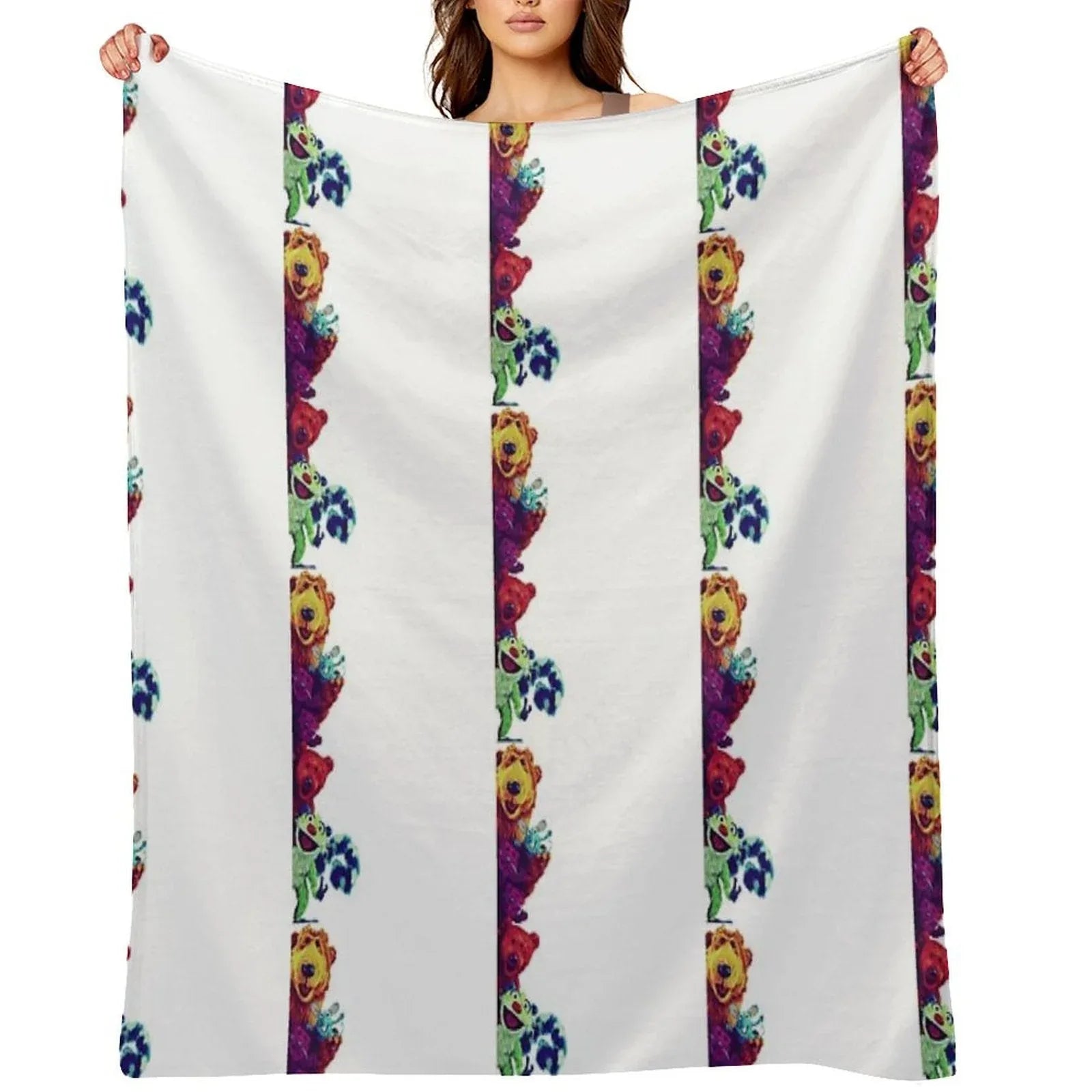 Bear In The Big Blue House - Bear And Friends Throw Blanket