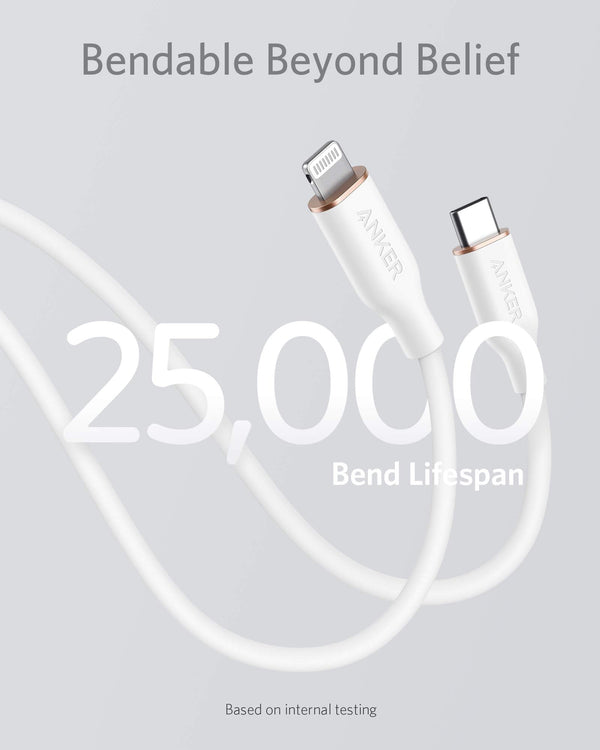 Anker <b>641</b> USB-C to Lightning Cable (Flow, Silicone)