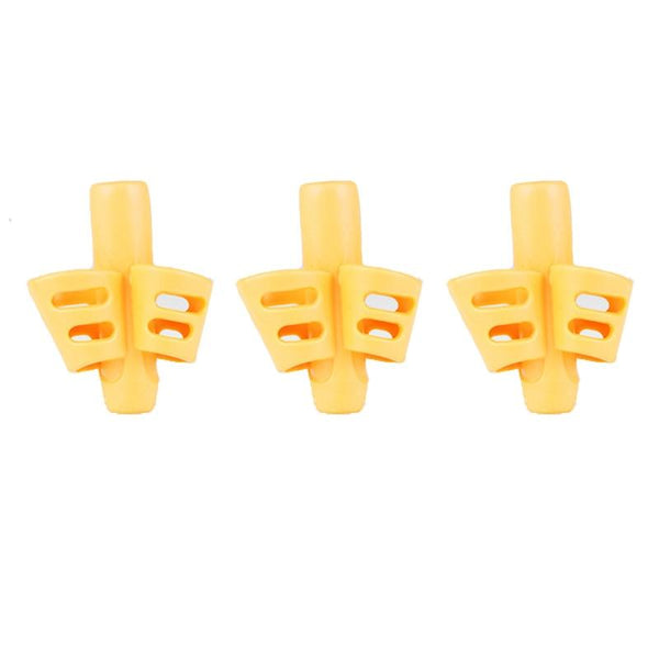 3Pcs/Set Soft Silica Pencil Grasp Two-Finger Gel Pen Grips Children Writing Training Correction Tool Pens Holding for Kids Gifts Children's School Supplies Triangular Correction Children's Writing Tool
