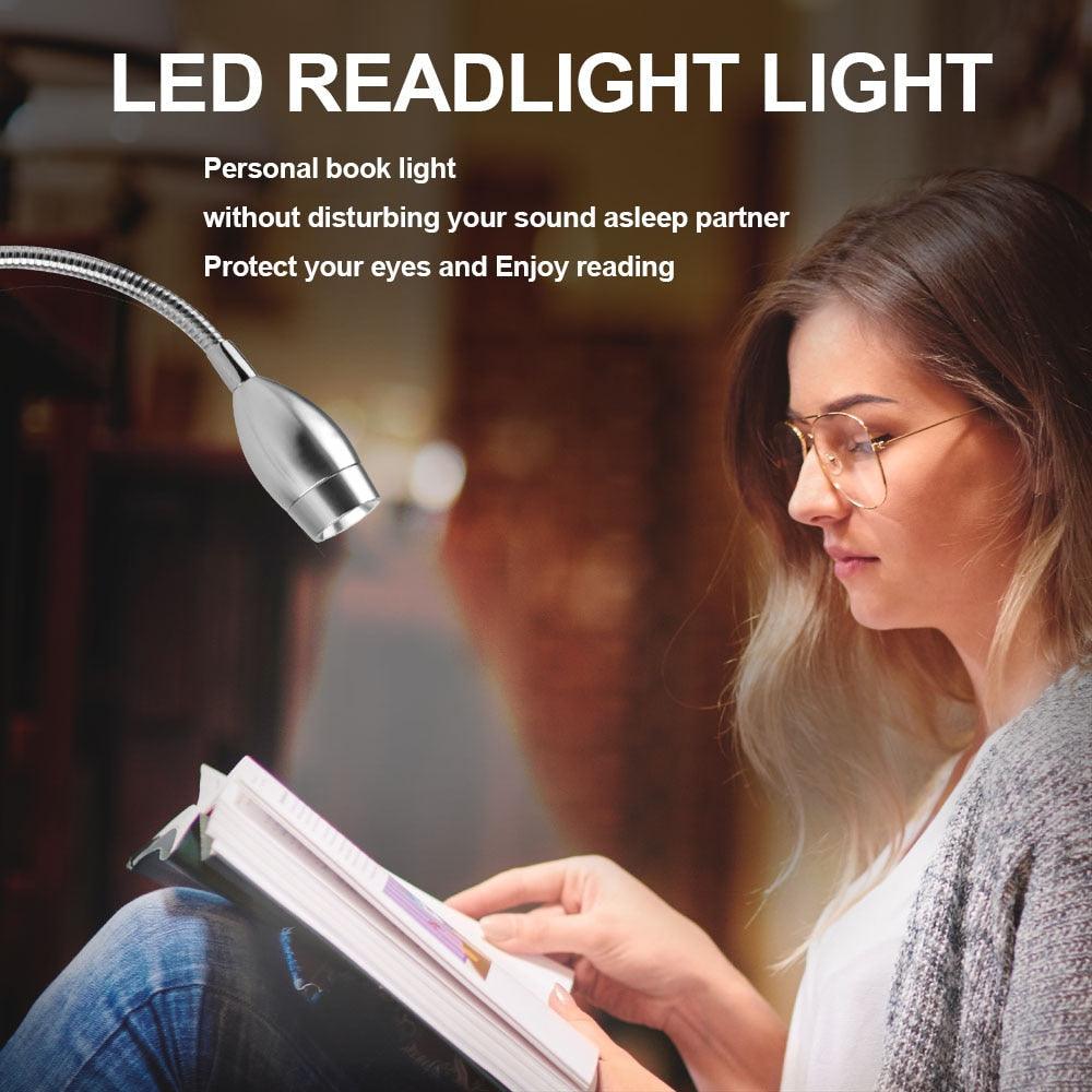 3W Dimmable Wall Reading Lamp, LED Bed Reading Book Light, Wall Sconce Bedside Reading Study Lamp Decorative Table Lamp Cute Study Lamps for Bedroom Décor