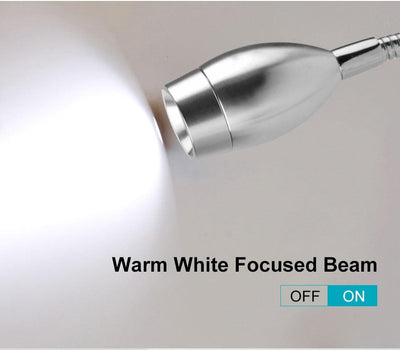 3W Dimmable Wall Reading Lamp, LED Bed Reading Book Light, Wall Sconce Bedside Reading Study Lamp Decorative Table Lamp Cute Study Lamps for Bedroom Décor