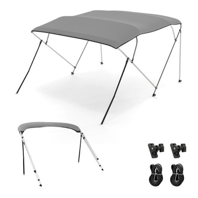 3-Bow/4-Bow Boat Bimini Top Sun Shade Boat Canopy with Storage Boot-4-Bow