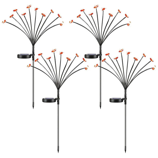4-Pack Waterproof Solar Bee LED Stake Lights