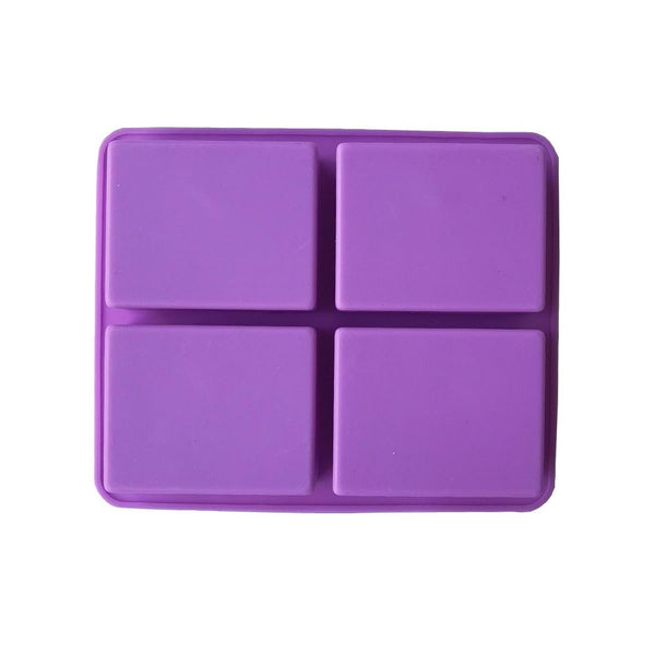 4-Cavity Wavy Flower Silicone Handmade Soap Mold Cake Mold Aromatherapy Plaster Mold Essential Oil Soap Mold 4-Cavity Ocean Wave Soap Mold, Silicone Sea Wave Cake Pan