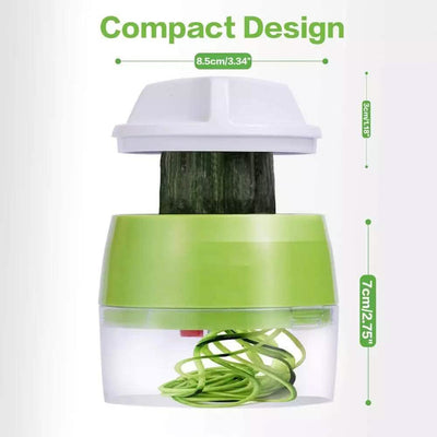 4-in-1 Fruit Vegetable Slicer Adjustable Spiral Grater