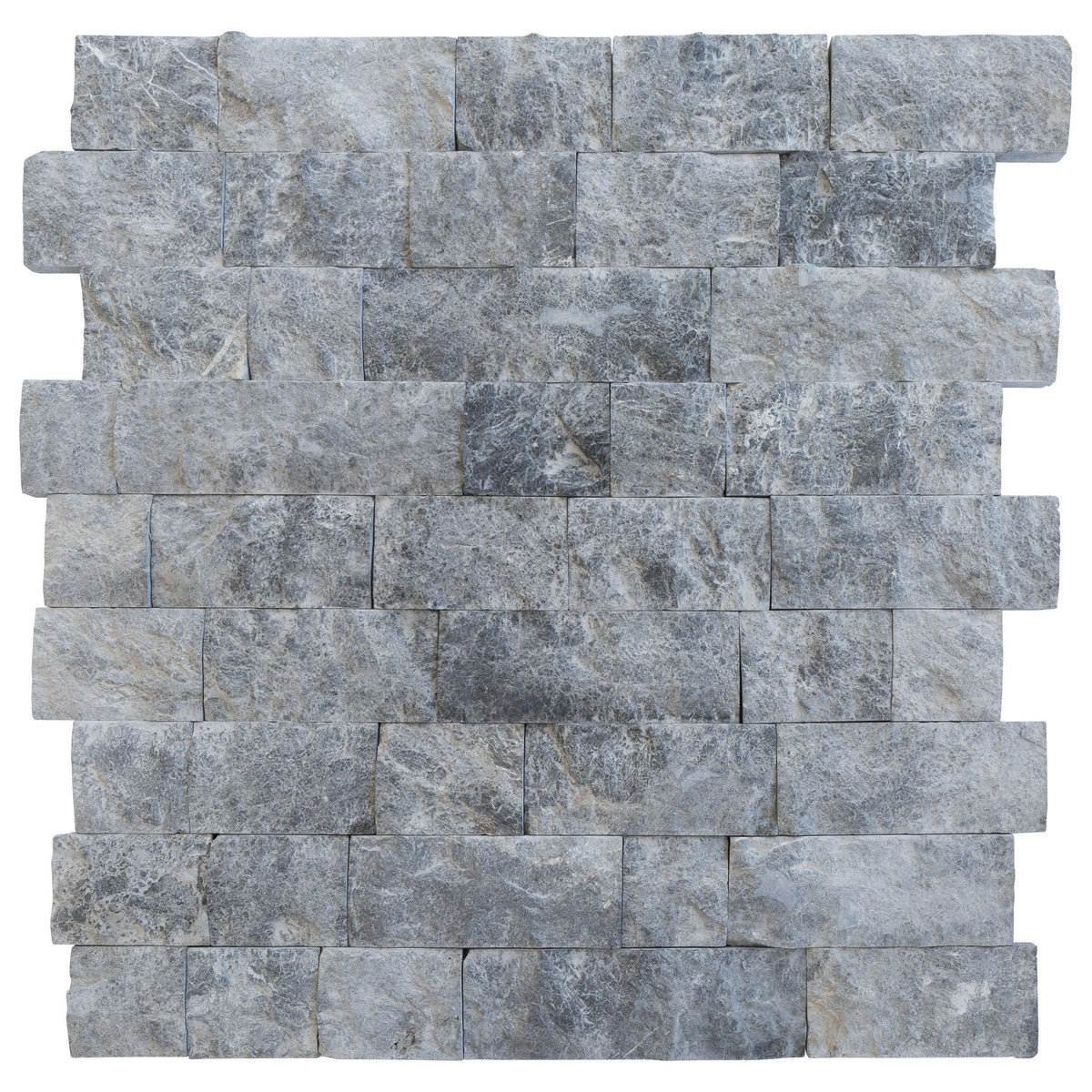 Silver Shadow Split Face Marble Wall Tile 4