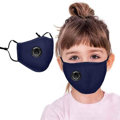 4-Pack: Children's Seamless Reusable Washable Face Mask Bandanas with Breathing Valve