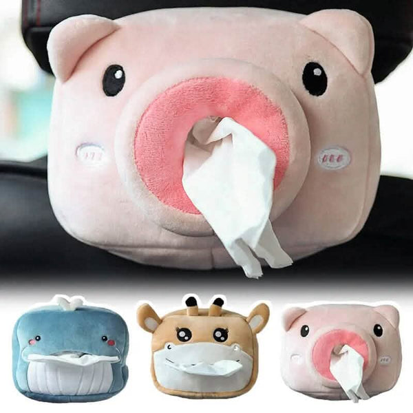 4-Pack: Cute Cartoon Car Tissue Box