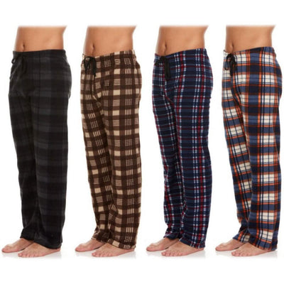 4-Pack: Men's Micro Fleece Pajama Pants