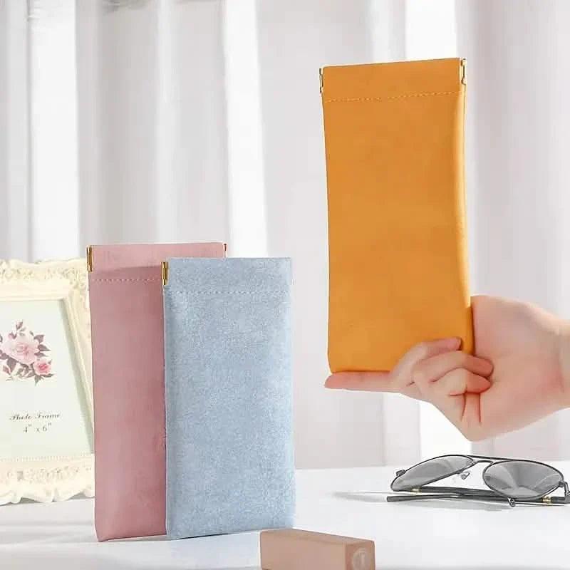 4-Pack: Soft PU Leather Reading Glasses Bag