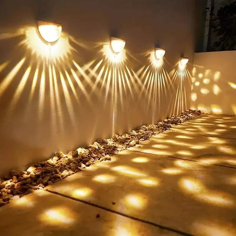 4-Pack: Solar Fence Lights Solar Deck Lights