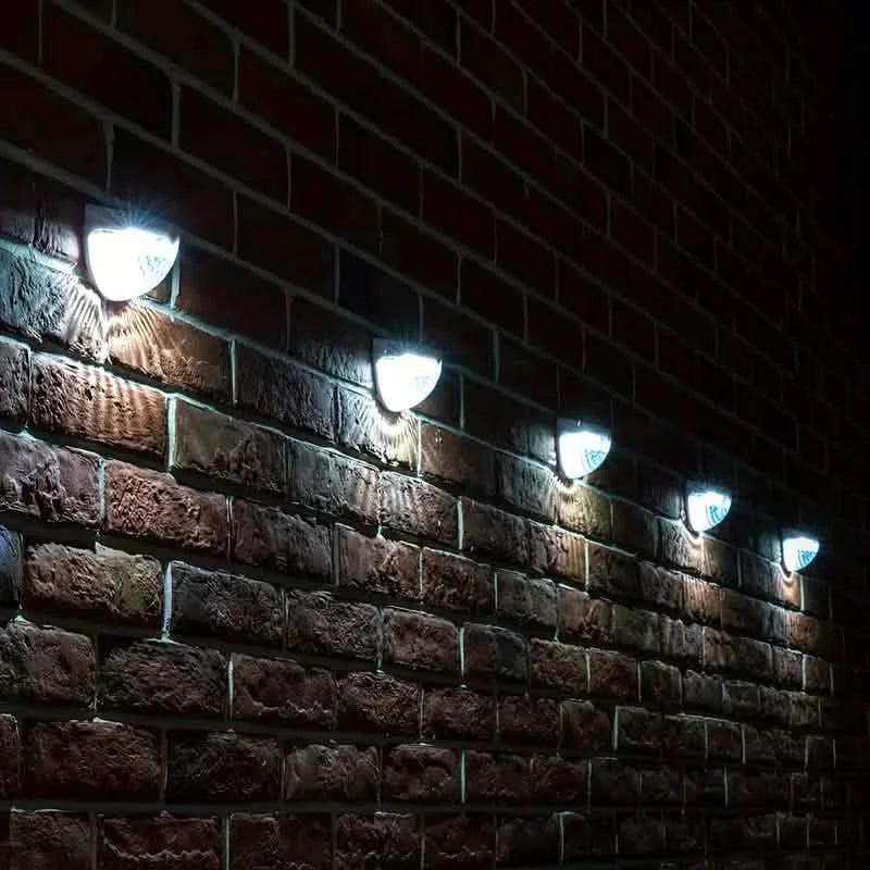 4-Pack: Solar Fence Lights Solar Deck Lights