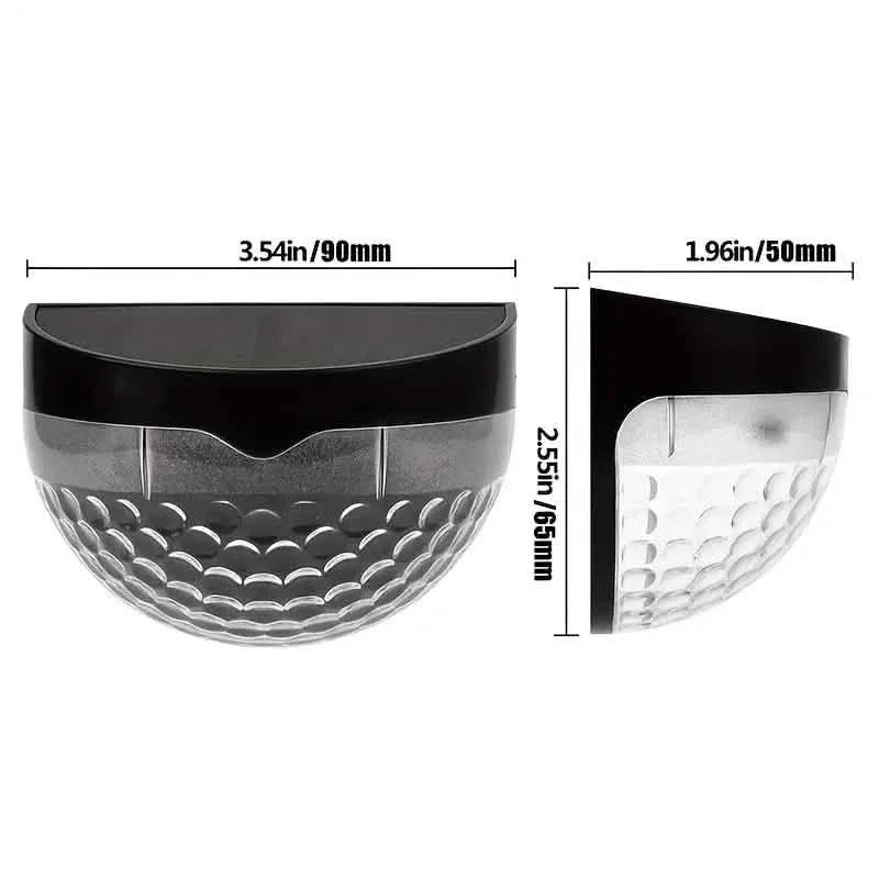 4-Pack: Solar Fence Lights Solar Deck Lights
