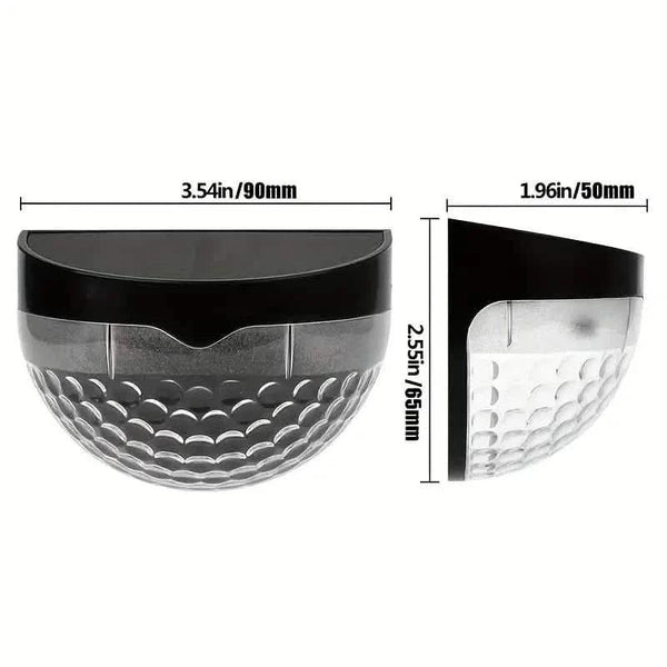4-Pack: Solar Fence Lights Solar Deck Lights