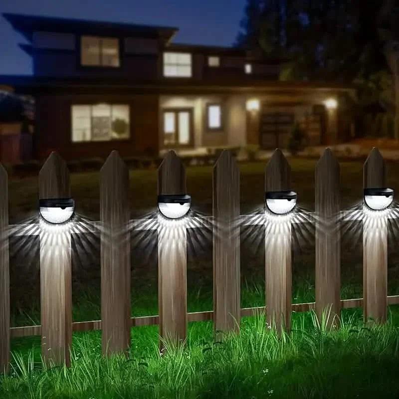 4-Pack: Solar Fence Lights Solar Deck Lights
