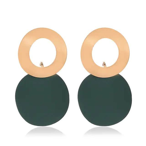 4-Pairs: Women's Holiday Chrome Geometric Ball Earrings