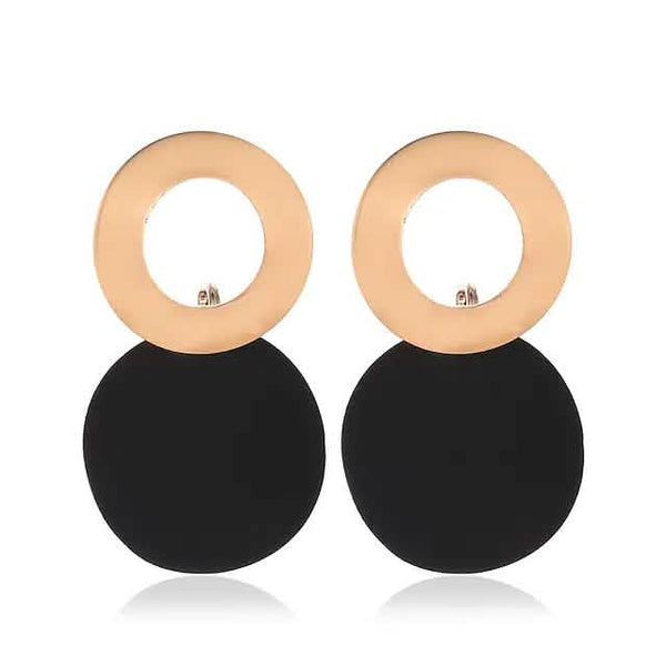 4-Pairs: Women's Holiday Chrome Geometric Ball Earrings