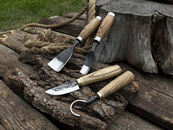 4-Piece Wood Carving Tool Set