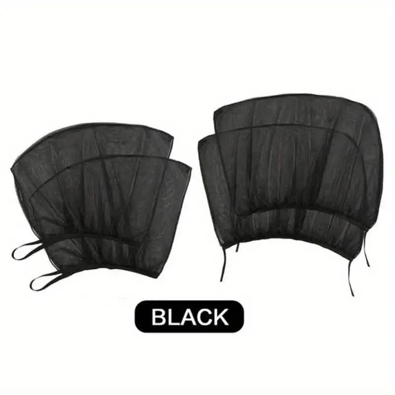 4-Piece Set: Car Window Shades For Front And Back Window