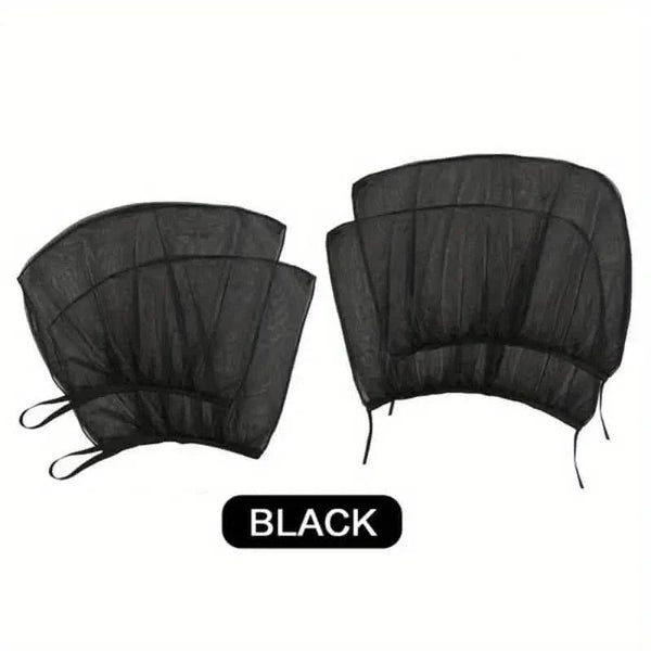 4-Piece Set: Car Window Shades For Front And Back Window