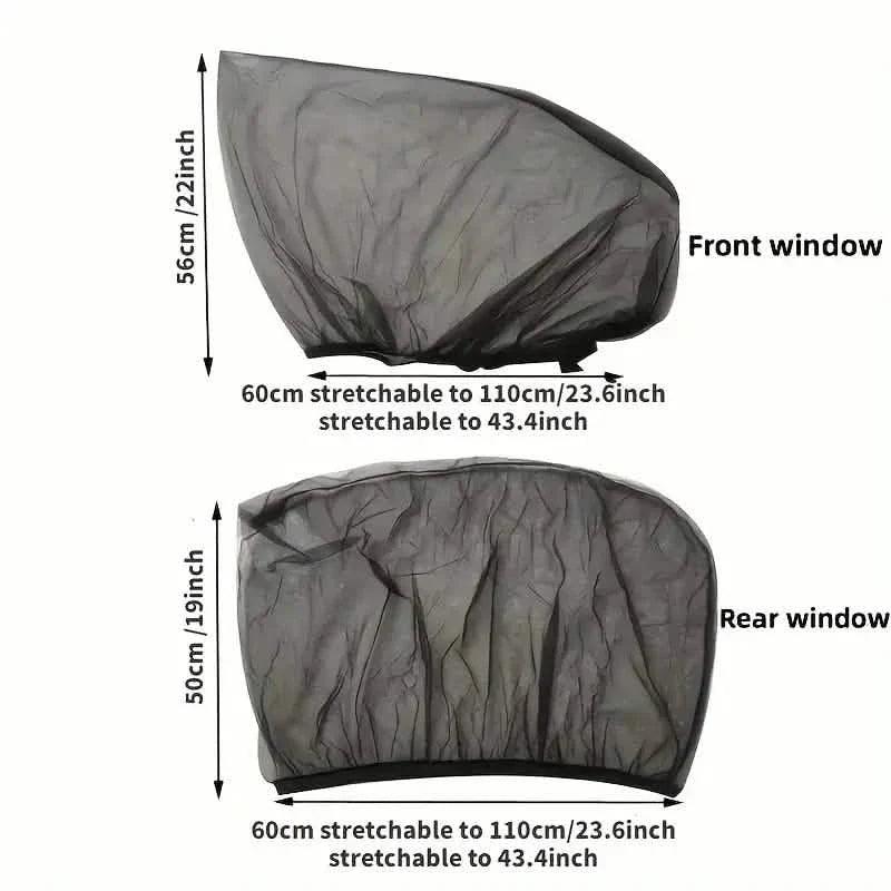 4-Piece Set: Car Window Shades For Front And Back Window